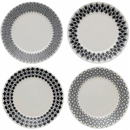 Mixed Accents Tea Plates