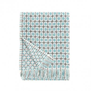 Corona Grey and Turquoise Throw 